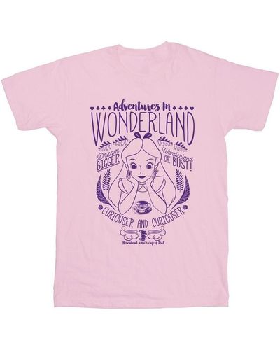 Disney T-shirt Alice In Wonderland Adventures In Wonderland - Rose