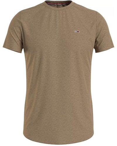 Tommy Hilfiger T-shirt T shirt Ref 62618 AB0 Sable - Marron