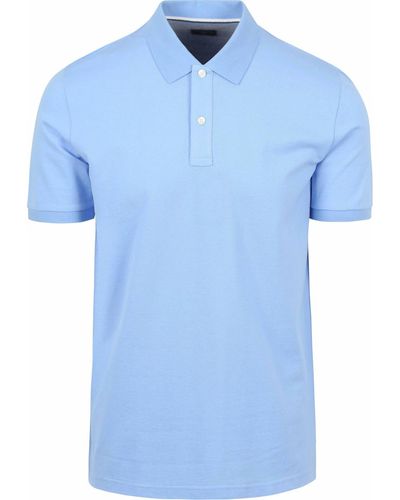 Olymp T-shirt Polo Piqué Bleu Clair