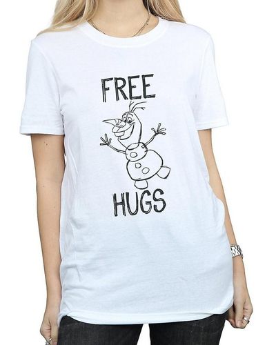 Disney T-shirt Free Hugs - Blanc