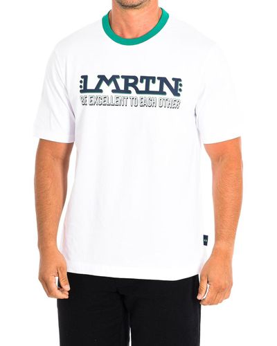 La Martina T-shirt TMR302-JS303-00001 - Blanc