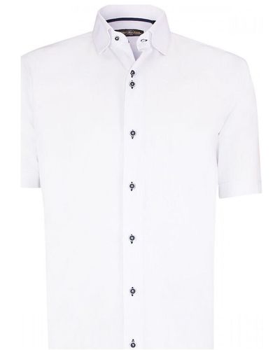 Emporio Balzani Chemise chemisette lin classique coupe droite olina blanc