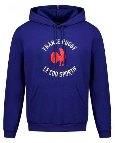 Le Coq Sportif Sweat-shirt SWEAT À CAPUCHE UNISEXE FRANCE - Bleu