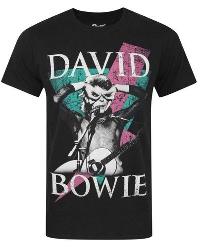David Bowie T-shirt Thunder - Noir