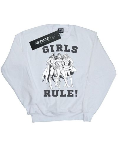 Dc Comics Sweat-shirt Justice League Girls Rule - Métallisé