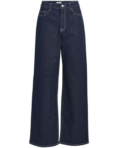 Object Pantalon Jeans Java - Dark Blue Denim - Bleu