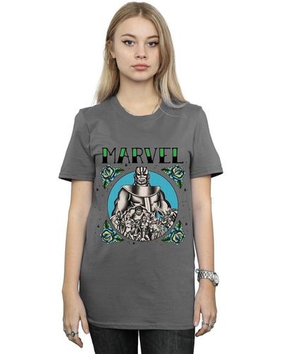 Marvel T-shirt Avengers Group Tattoo - Gris
