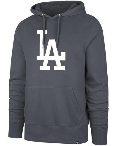 '47 Sweat-shirt 47 HOODIE MLB LOS ANGELES DODGERS IMPRINTBACKER BUR VINTNAVY - Gris