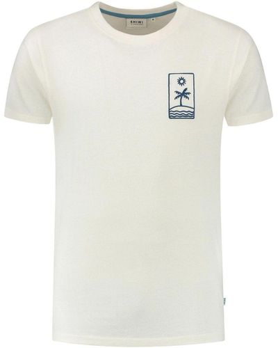 Shiwi T-shirt T-shirt End of Summer Jet stream White - Blanc