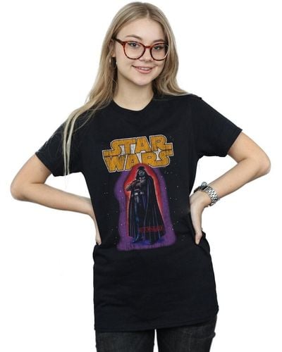 Disney T-shirt Darth Vader Vintage - Bleu