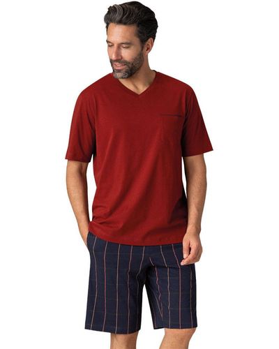 EMINENCE Pyjamas / Chemises de nuit Pyjama court col V Business - Rouge