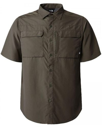 The North Face Chemise NF0A4T19 M SS SEQUOIA-21L NEW TAUPE - Vert