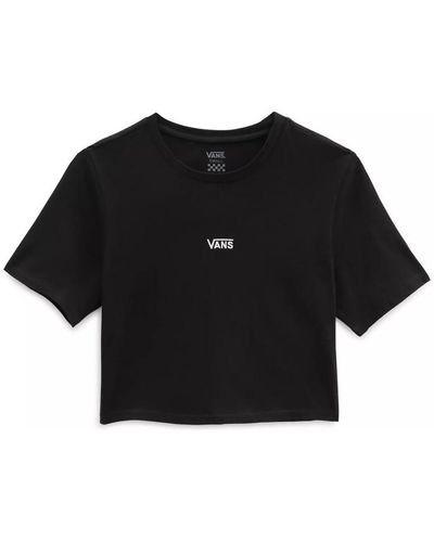 Vans T-shirt Flying V Crop Crew - Noir