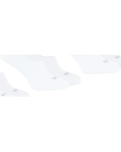 Wilson Chaussettes Lot de 6 paires de chaussettes de sport invisibles - Blanc