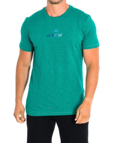 La Martina T-shirt TMR600-JS259-03104 - Vert