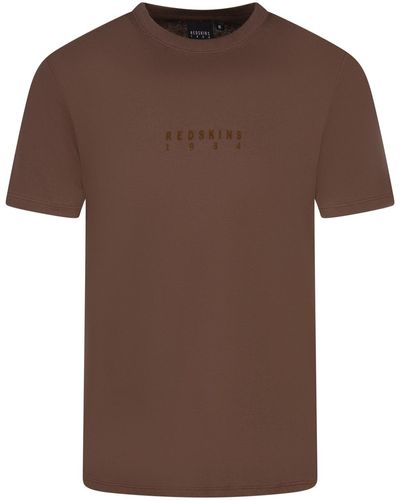 Redskins T-shirt T-shirt coton col rond - Marron