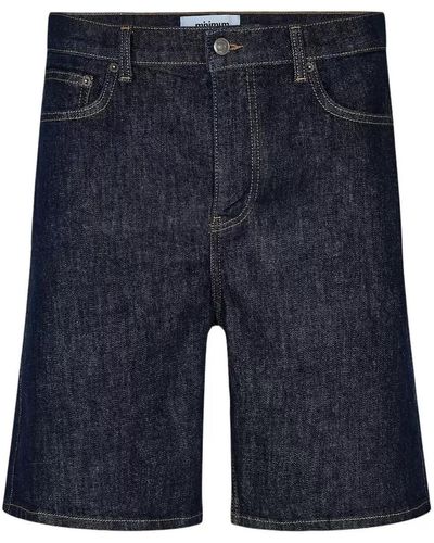 Minimum Short Jeans foncé bermuda - Bleu