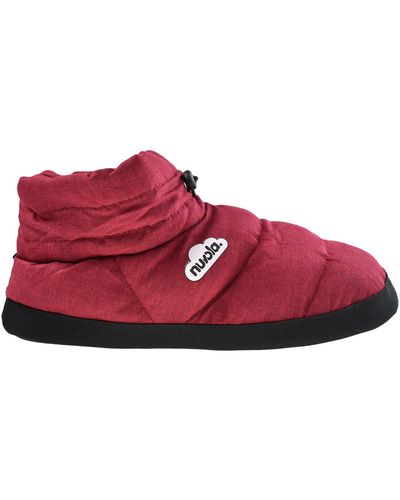 Nuvola Chaussons Boot Home Marbled Suela de Goma - Rouge