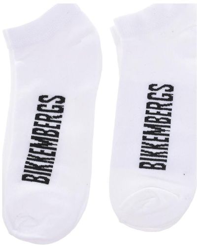 Bikkembergs Chaussettes de sports BK076-WHITE - Blanc