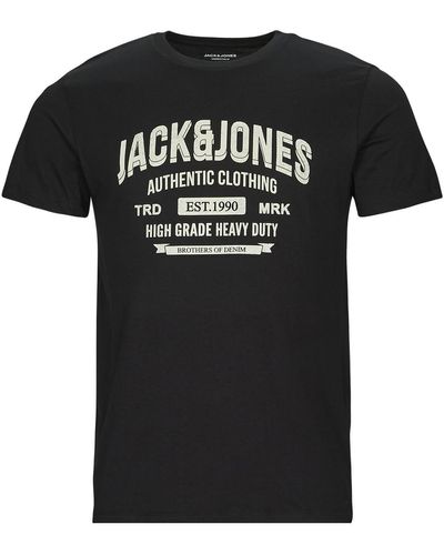 Jack & Jones T-shirt JJEJEANS TEE SS O-NECK - Noir