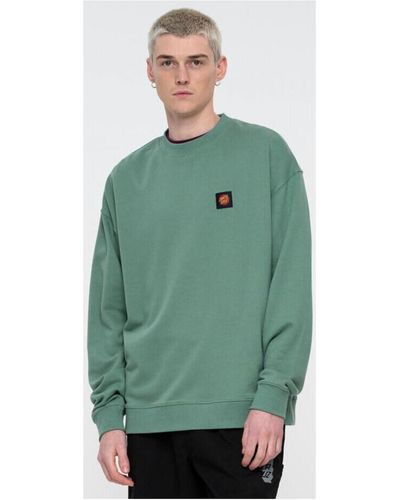 Santa Cruz Sweat-shirt Classic label crew - Vert