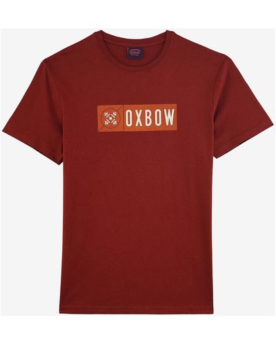 Oxbow T-shirt Tee-shirt manches courtes imprimé P2TELLOM - Rouge