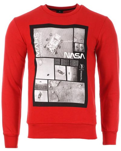 NASA Sweat-shirt -MARS06S - Rouge