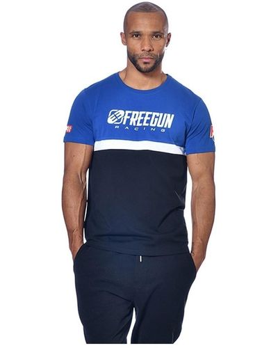 Freegun T-shirt T-shirt Collection Racing - Bleu