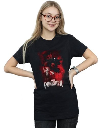 Marvel T-shirt The Punisher TV Series Red Smoke - Bleu