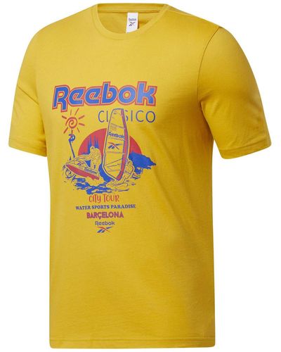 Reebok T-shirt CLASSICS - Jaune