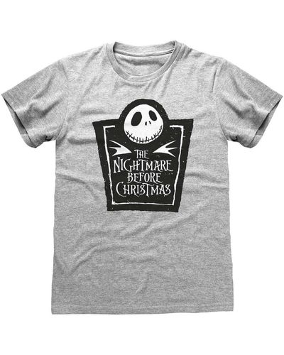 Nightmare Before Christmas T-shirt HE812 - Gris