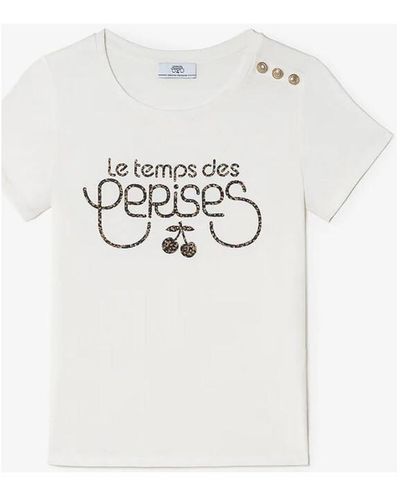 Le Temps Des Cerises T-shirt T-shirt carole blanc imprimé