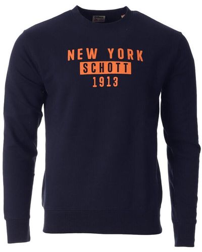 Schott Nyc Sweat-shirt SW07523N - Bleu