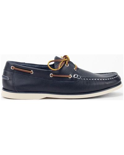Keslem Chaussures bateau 35576 - Bleu