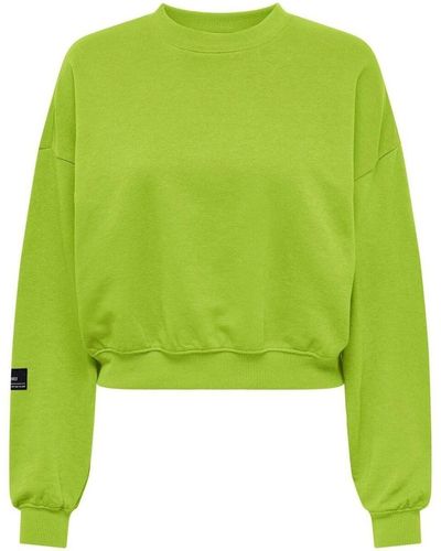 ONLY Sweat-shirt 15312086 BELLA SHORT-LIME GREEN - Vert