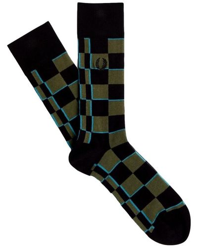 Fred Perry Chaussettes CALCETINES ESTAMPADOS C6144 - Noir