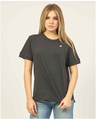 K-Way T-shirt T-shirt en coton coupe régulière Emel - Gris