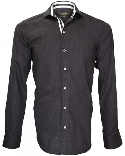 Emporio Balzani Chemise chemise popeline armuree cinecitta noir