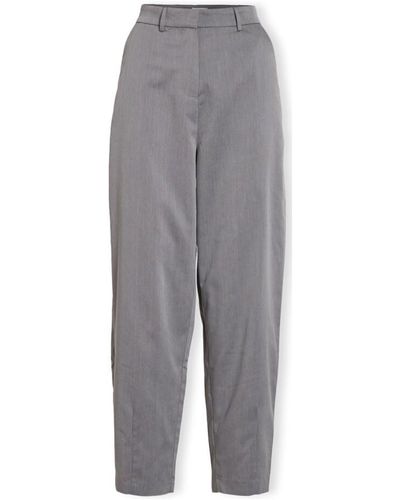 Vila Pantalon Naba Trousers 7/8 - Dark Grey - Gris