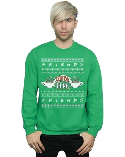 Friends Sweat-shirt Fair Isle Central Perk - Vert