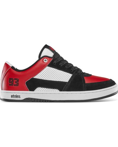 Etnies Chaussures de Skate MC RAP LO BLACK RED WHITE - Rouge