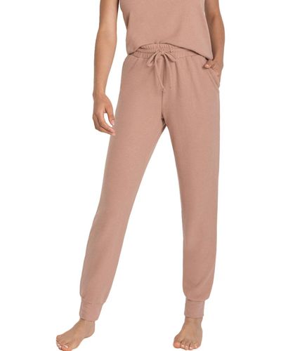 Lascana Pyjamas / Chemises de nuit Pantalon loungewear resserré Strick - Orange