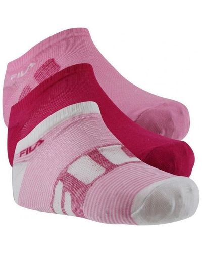 Fila Chaussettes RAYURES FINES - Rose