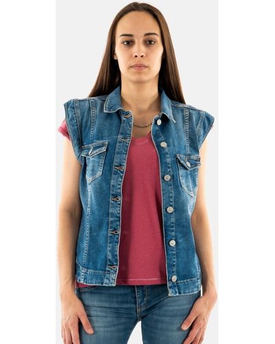 Veste En Jean Col Mouton pour femme Jusqu a 58 Lyst Page 5