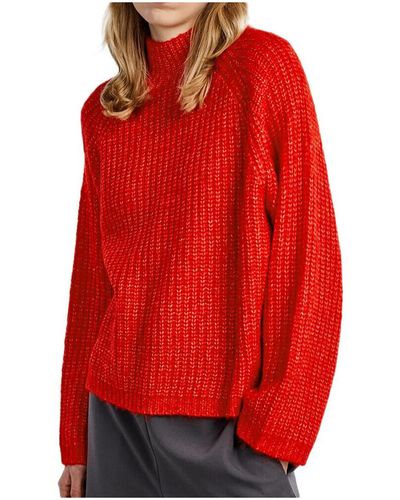 Pieces Pull 17128212 - Rouge