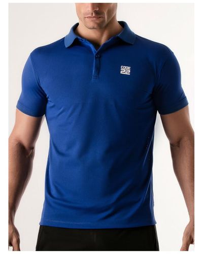 Code 22 T-shirt Polo Pinhole Code22 - Bleu