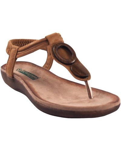 Amarpies Chaussures Sandale 17063 abz cuir - Marron