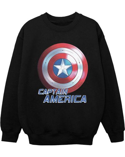 Marvel Sweat-shirt Falcon And The Winter Soldier Captain America Shield - Noir