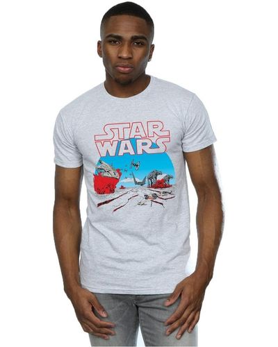 Disney T-shirt The Last Jedi Action Scene - Bleu