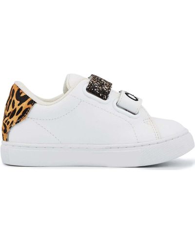 Bons Baisers De Paname Baskets Baskets En Cuir Mini Edith Mon Chaton - Blanc